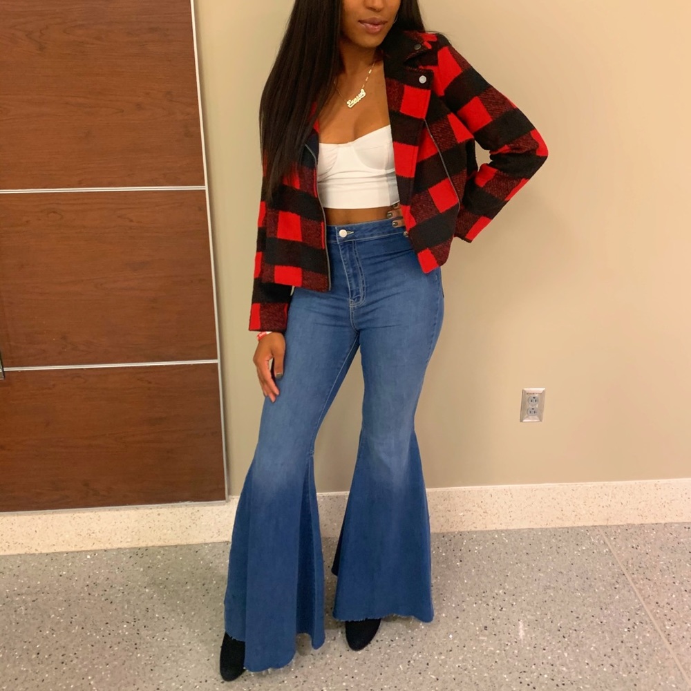 Wide leg jeans
